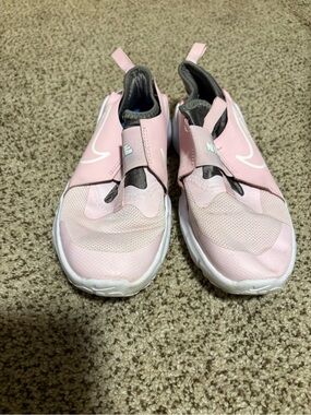 Nike Kids Pink Slip-On Sneakers with White Swoosh